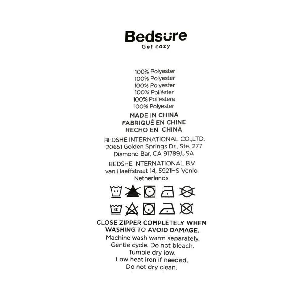 Bedsure Duvet Cover And One Sham Set.